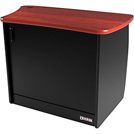 Omnirax 13-Rack Unit, CPU Cubby and Door to Fit on the Right Side of the OmniDesk - Mahogany