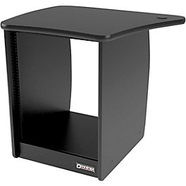 Omnirax 13-Rack Unit Cabinet for the Left Side of the OmniDesk - Black