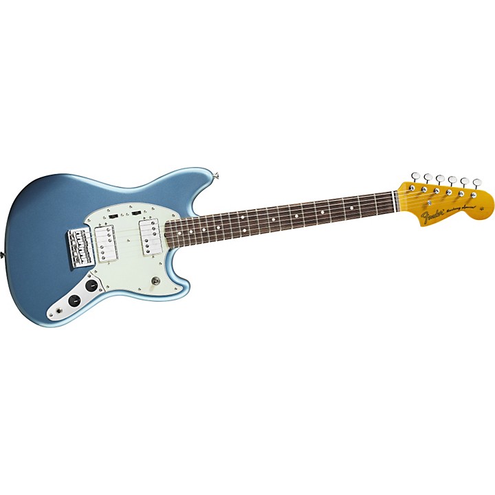 ギター ProvisionVST-RelicAlderOldLakePlacidBlue Fender Kurt Cobain Mustang - Lake Placid Blue with Stripe