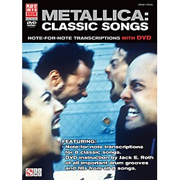 Cherry Lane Metallica Classic Songs For Drum - Note For Note Transcriptions with DVD