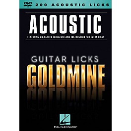 Hal Leonard 200 Acoustic Licks - Guitar Licks Goldmine DVD Series