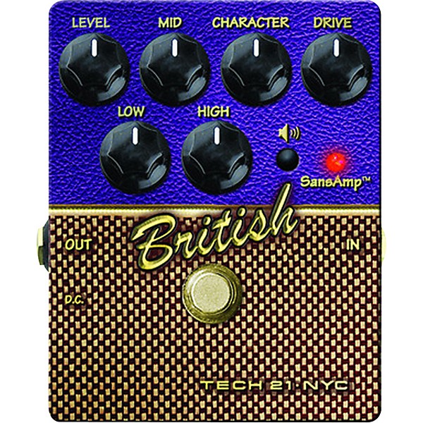 Tech 21 SansAmp Character Series British V2 Distortion Guitar