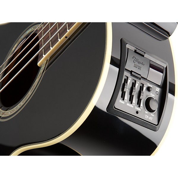 Takamine G Series EGB2S Left-Handed Acoustic-Electric Bass Black