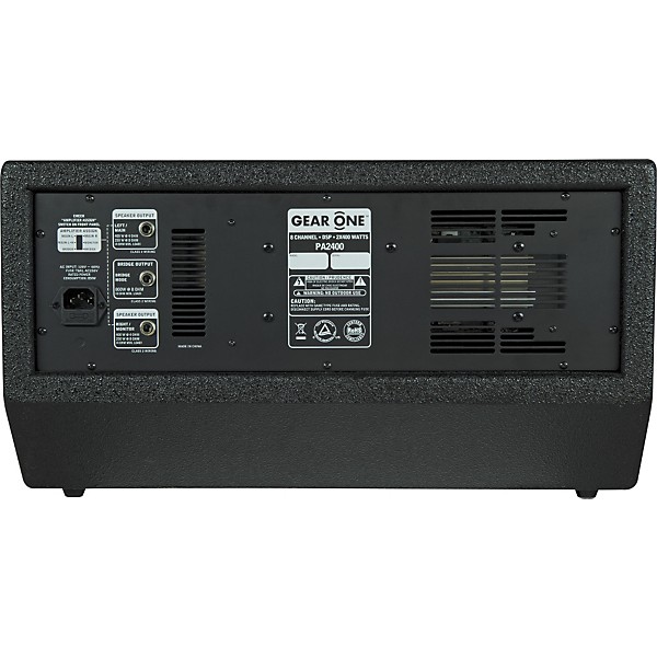 Open Box Gear One PA2400 8 Ch Powered Mixer 2 x 400 wt Level 2 Regular 190839174154