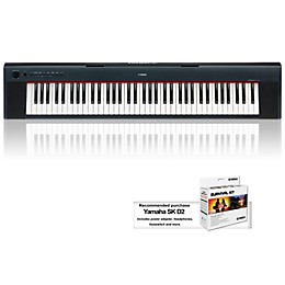 Open Box Yamaha NP31 76-Key Mid-Level Piaggero Ultra-Portable Digital Piano Level 2  888365521152