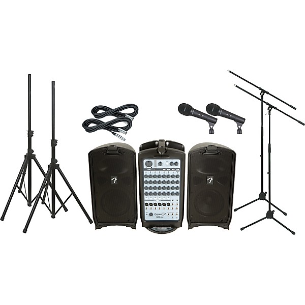 Fender Passport 500 Pro PA Package with 2 Mics | Guitar Center