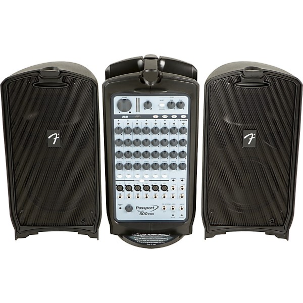 Passport by Fender 500PRO フェンダー PA スピーカー Fender Passport 500 Pro PA Package with 2 Mics | Guitar Center