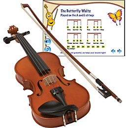 Open Box eMedia My Violin Starter Pack Level 1 1/8 Size
