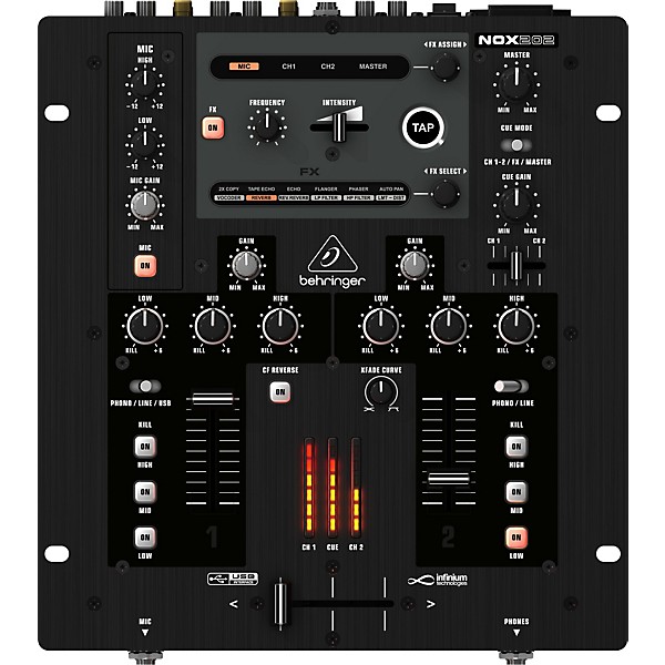 Behringer NOX202 PRO DJ Mixer | Guitar Center