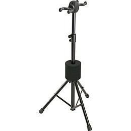 Open Box K&M Double Guitar Stand Level 1  Black