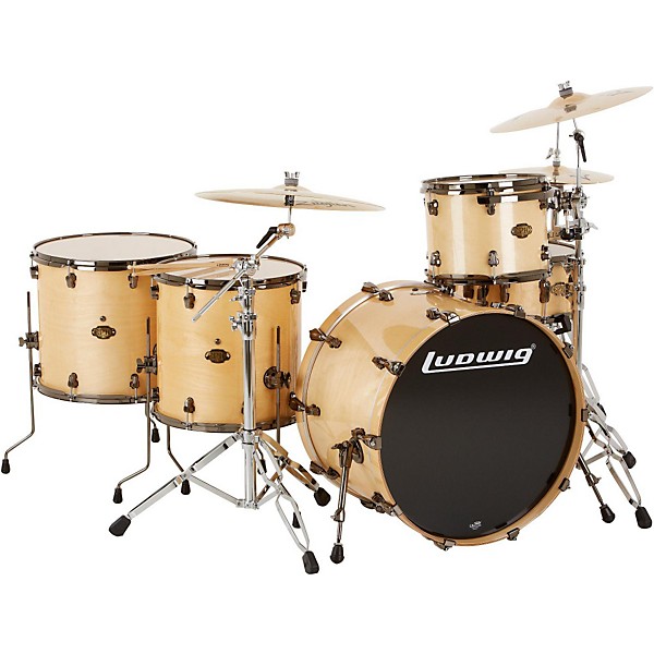 Ludwig Epic Pro Beat 5-Piece Shell Pack Natural Birch