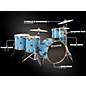 Ludwig Epic Pro Beat 5-Piece Shell Pack Celestial Blue
