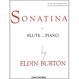 Carl Fischer Sonatina For Flute and Piano
