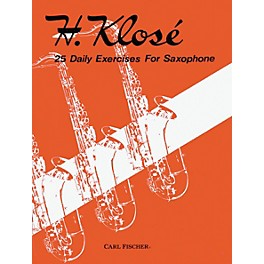 Carl Fischer 25 Daily Exercises For Saxophone Book