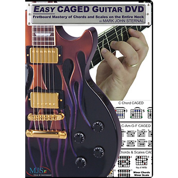 MJS Music Publications Easy CAGED Guitar DVD: Fretboard Mastery of Chords and Scales on the Entire Neck