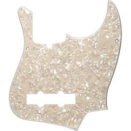 Fender 10-Hole Standard Jazz Bass Pickguard Aged White Pearl