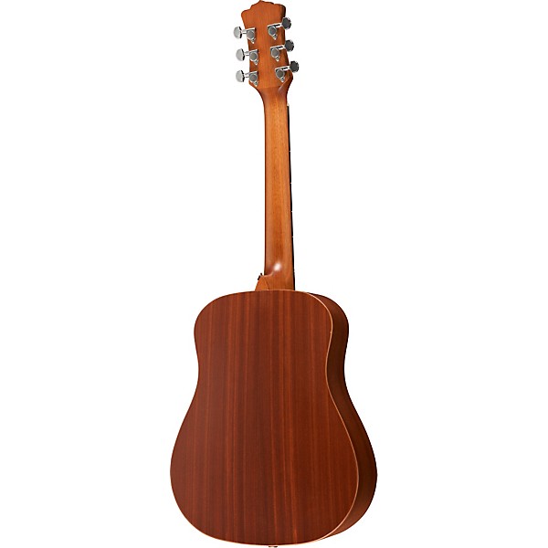 Luna Safari 3/4 Size Travel Guitar with Peace Design Mahogany with Satin Finish