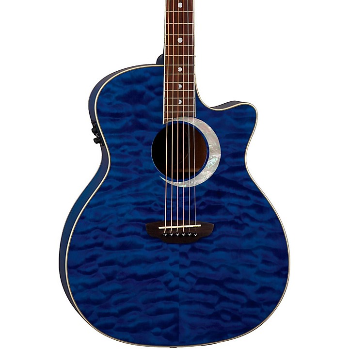 Luna Fauna Eclipse Grand Concert Acoustic-Electric Guitar