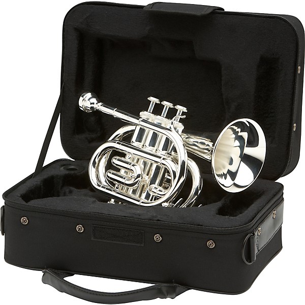 Allora MXPT-5801 Series Pocket Trumpet Silver