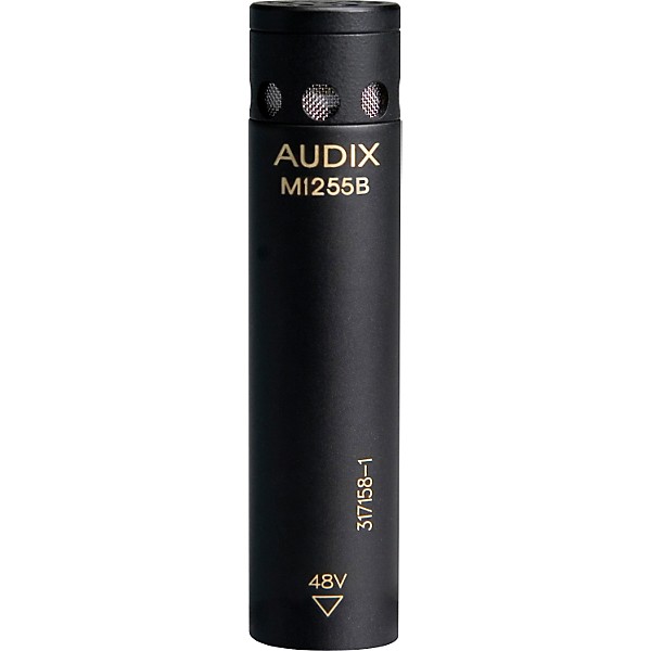 Open Box Audix M1255B Miniturized High Output Condenser Microphone for Distance Miking Level 1 Hypercardioid Standard