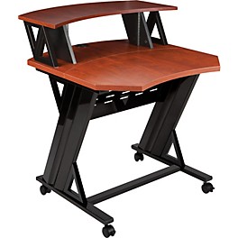 Studio Trends 30" Studio Desk With 4 RU Rack - Cherry