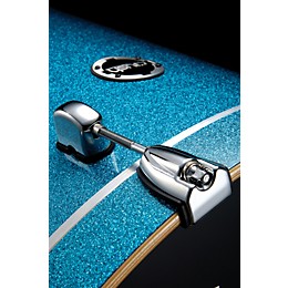 Crush Drums & Percussion Sublime Maple Bass Drum White Sparkle With Lime Green Stripe 22x20