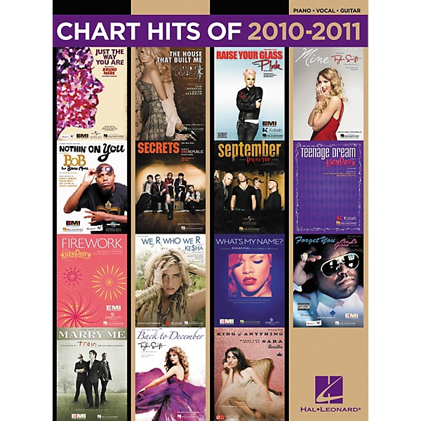 Hal Leonard Chart Hits Of 2010-2011 PVG Songbook
