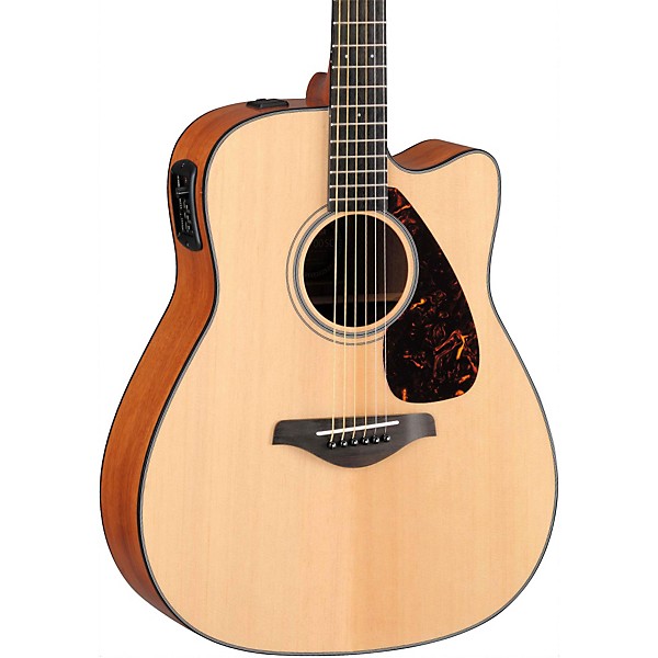 Yamaha FGX700SC Solid Top Cutaway Acoustic-Electric Guitar Natural