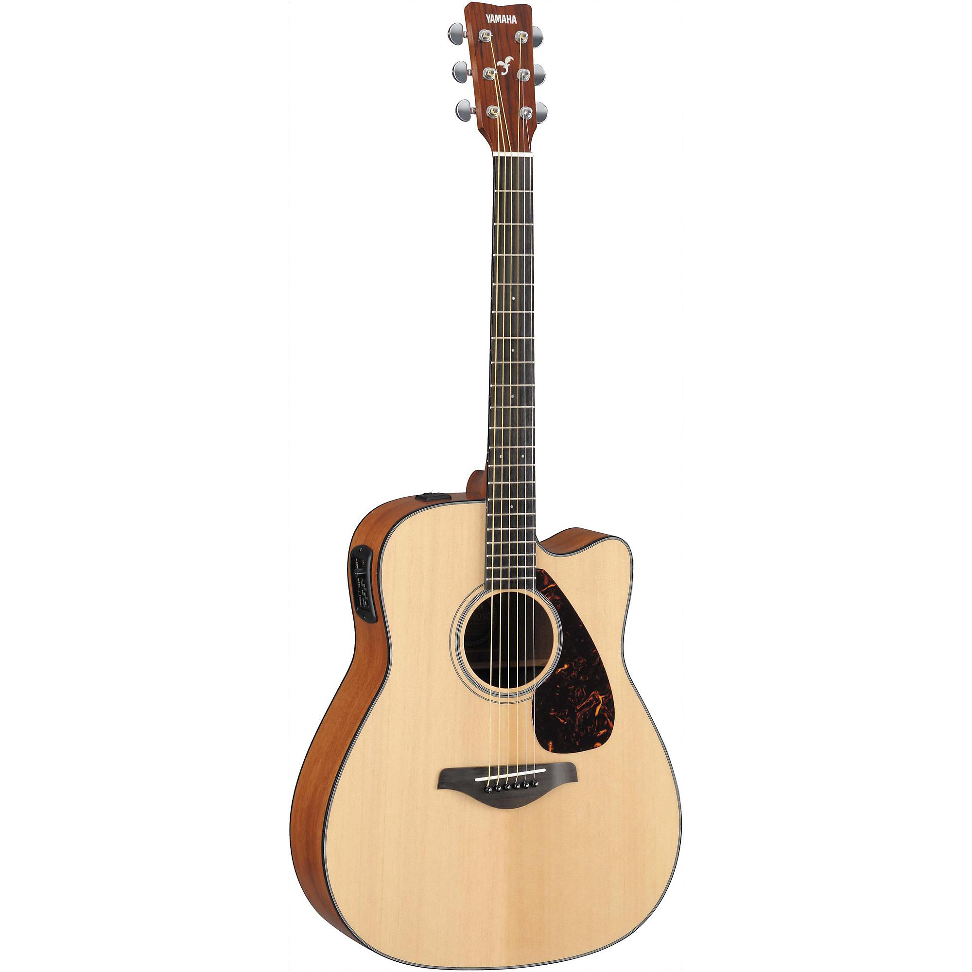 Yamaha FGX700SC Solid Top Cutaway Acoustic-Electric Guitar Natural
