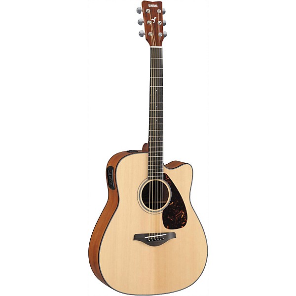 Yamaha FGX700SC Solid Top Cutaway Acoustic-Electric Guitar Natural