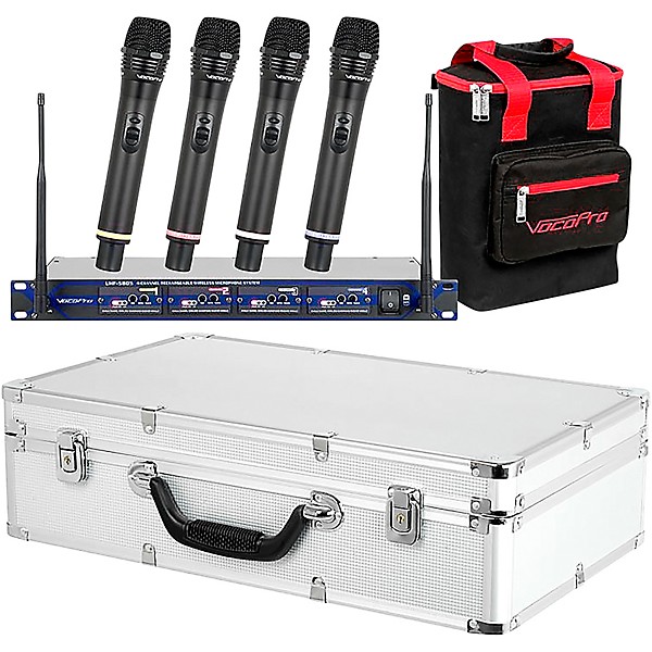 Open Box VocoPro UHF-5805 Plus Rechargeable Wireless System with Mic Bag Level 2 Band 9 194744012969