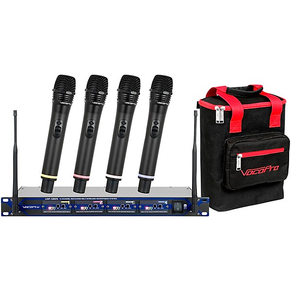 Open Box VocoPro UHF-5805 Plus Rechargeable Wireless System with Mic Bag Level 2 Band 9 194744012884