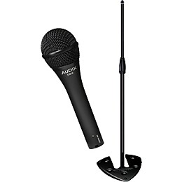 Audix Ultimate Support OM-2 Microphone with PRO-SB Stackable Base Mic Stand Pack