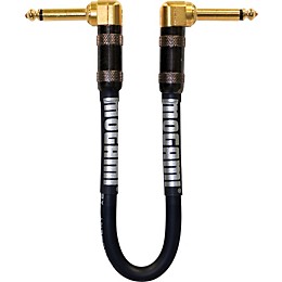 Mogami Platinum Guitar Patch Cable with Right Angle Connectors 11 in. Right Angle To Right Angle