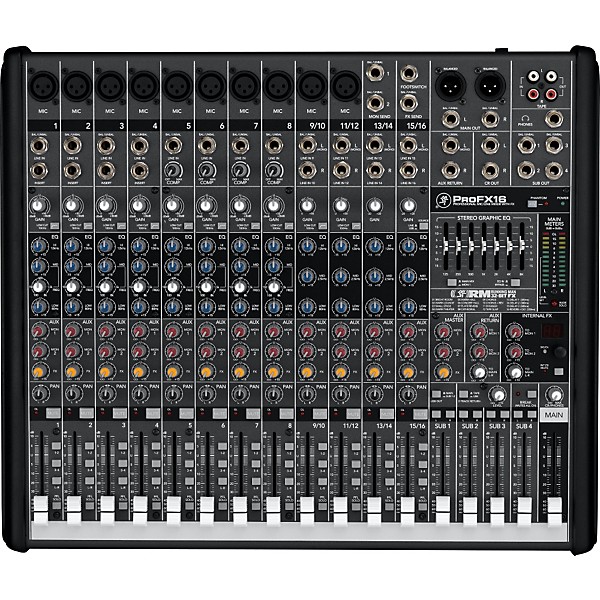 Open Box Mackie ProFX16  Compact 4-Bus Mixer with USB & Effects Level 1