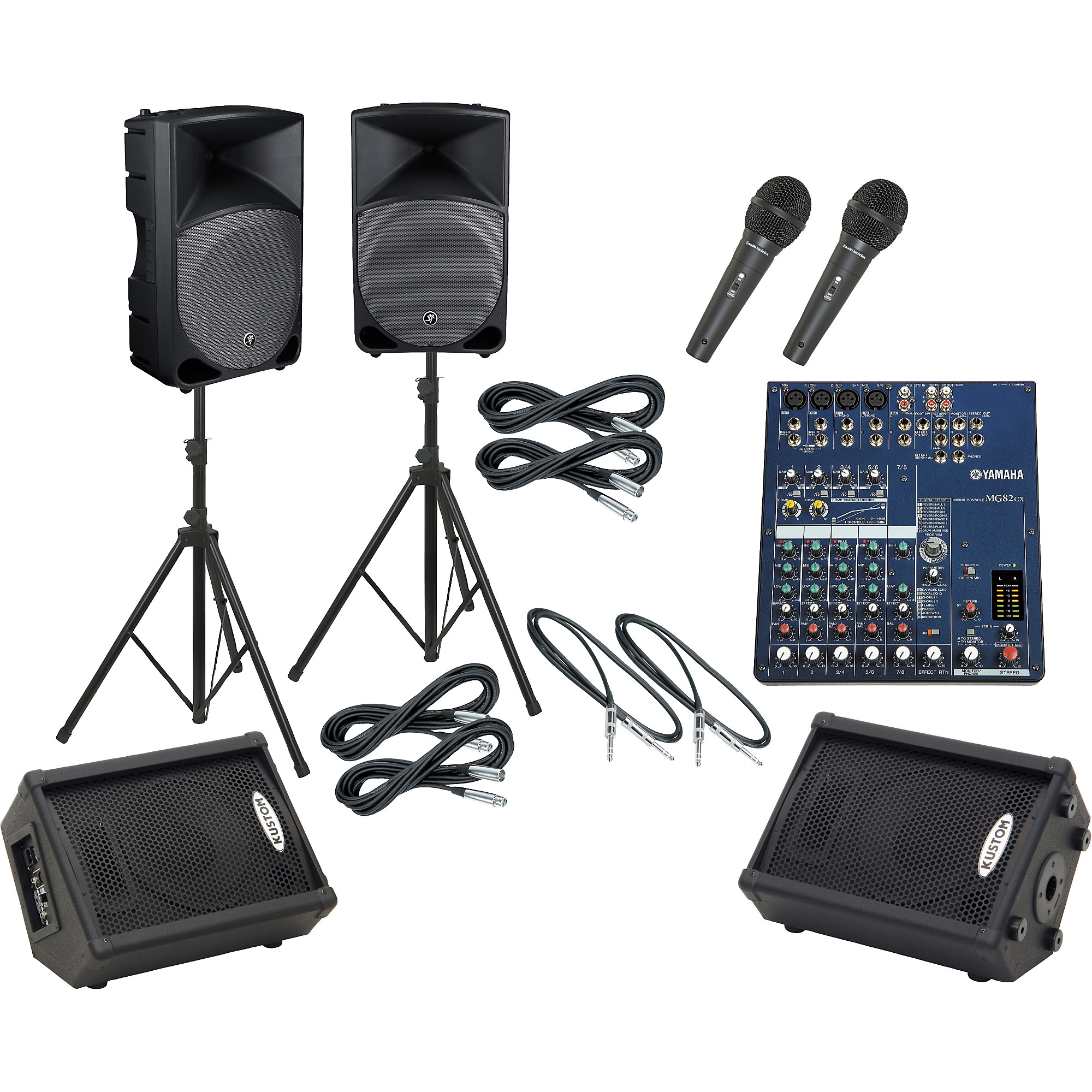 Yamaha MG82CX / Thump TH-15A Mains & Monitors Package