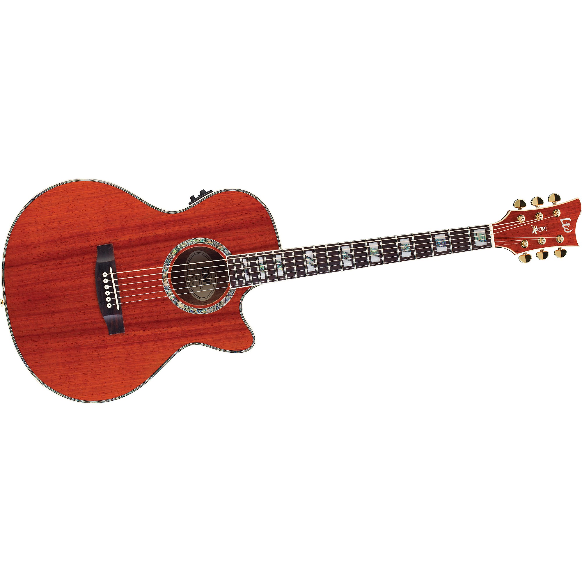 ESP Xtone Exotic Wood Cutaway Acoustic-Electric Guitar Paduak