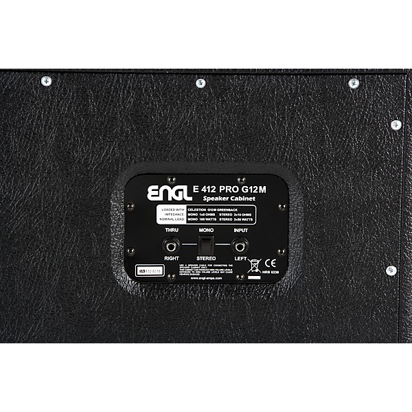 ENGL PRO Greenback Slanted E412GS 4x12 Guitar Speaker Cabinet 100W