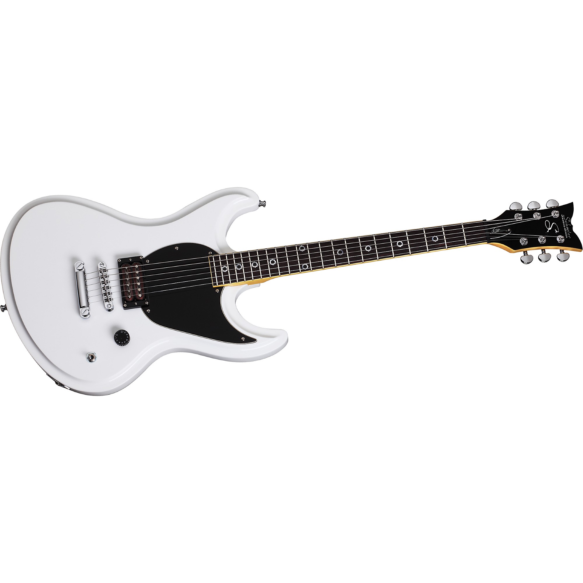 ギター 's effects BOR - White Schecter Guitar Research Shaun Morgan Electric Guitar White