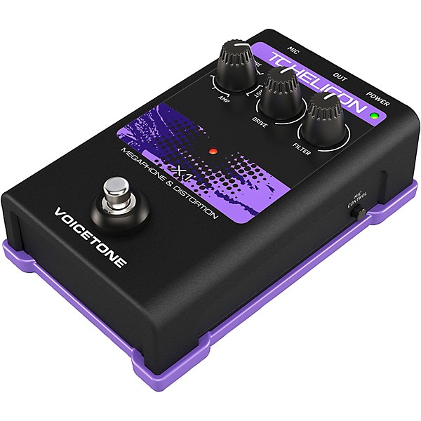 TC Helicon VoiceTone Single X1 Megaphone & Distortion Effects Pedal
