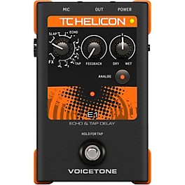 TC Helicon VoiceTone Single E1 Echo & Tap Delay Effects Pedal