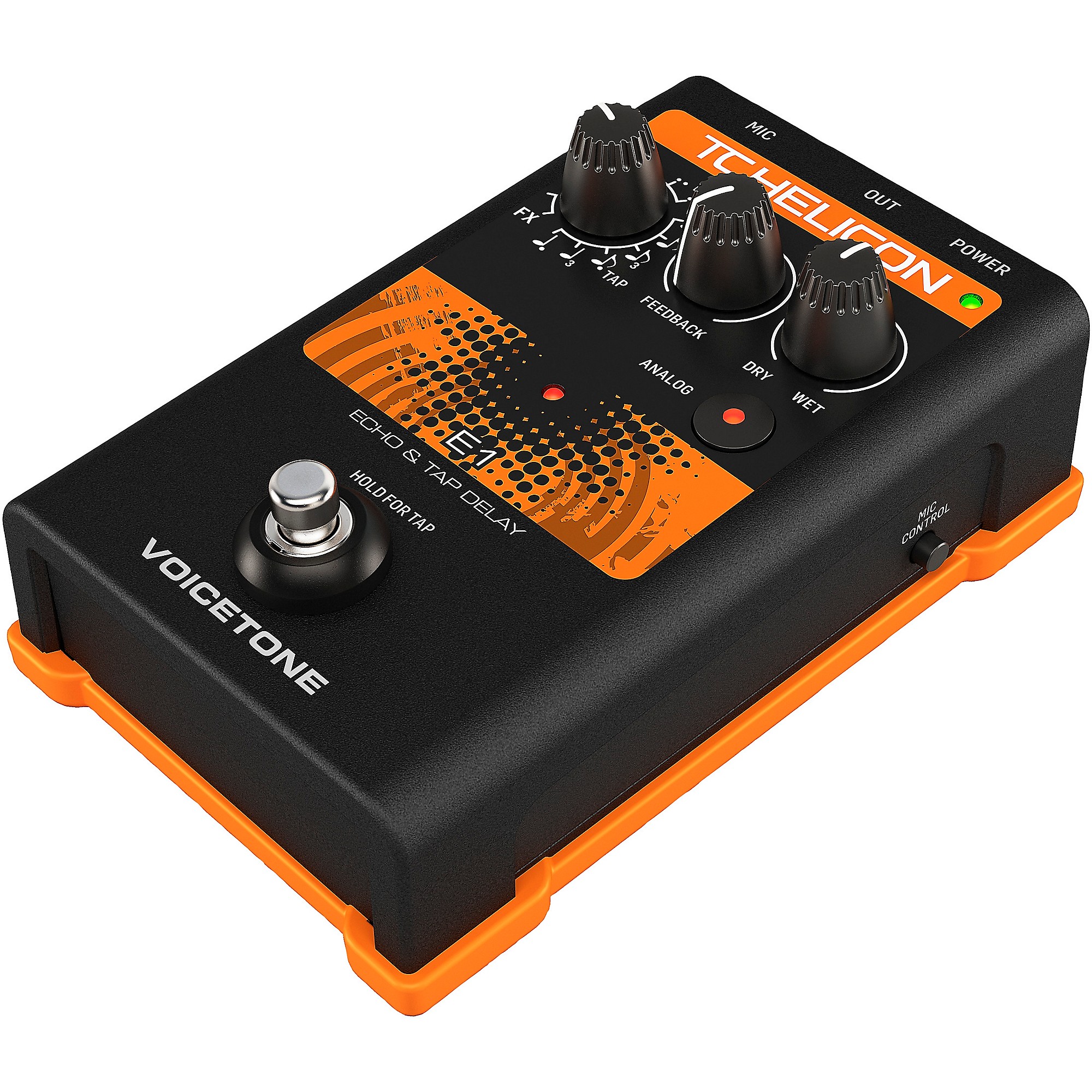 配信機器・PA機器・レコーディング機器 TC-HELICON E1 Echo & Tap Delay TC Helicon VoiceTone Single E1 Echo & Tap Delay Effects Pedal