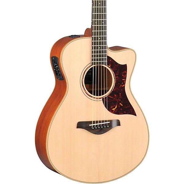 Open Box Yamaha A-Series All Solid Wood Concert Acoustic-Electric Guitar with SRT Preamp/Pickup Level 1 Mahogany Back and ...