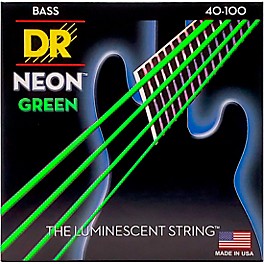 DR Strings NEON Hi-Def Green Bass SuperStrings Light 4-String