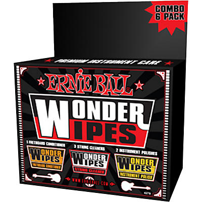 Ernie Ball Wonder Wipe Variety 6-Pack for sale