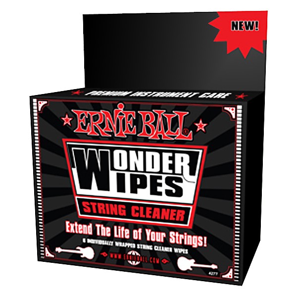 Ernie Ball Wonder Wipe String Cleaner 6-Pack