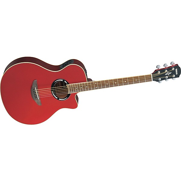 Yamaha APX500II Thinline Cutaway Acoustic-Electric Guitar Red Metallic