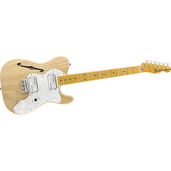 Fender American Vintage '72 Telecaster Thinline Electric Guitar Natural Maple Fretboard