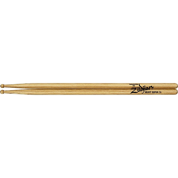 Zildjian Laminated Birch Heavy Drumsticks Super 7A Wood Tip