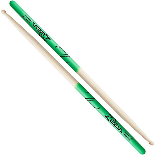 Zildjian Maple Green DIP Drum Sticks Super 7A Wood Tip